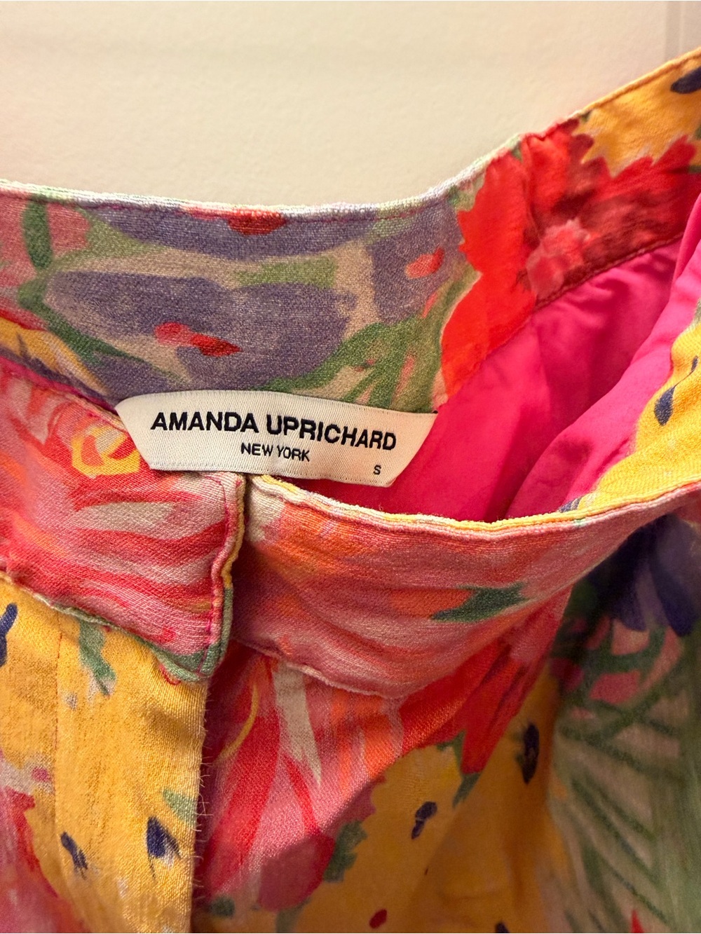 Amanda Uprichard Multicolor Floral Watercolor Bermuda Shorts - Picture 5 of 5